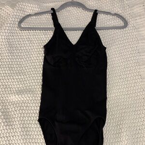Women's Black Shapewear Bodysuit with Supportive Cups